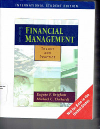 Financial Management; Theory and Practice