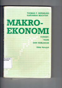 Makro-ekonomi: Konsep, Teori dan Kebijakan