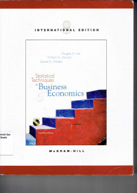 Statistical Techniques in Business and Economics