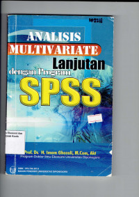 Analisis Multivariate Lanjutan dengan Program SPSS