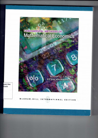 Fundamental Methods Of Mathematical Economics