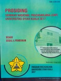 Prosiding Seminar Nasional Pascasarjana (SNP) Universitas Syah Kuala 2017 : Bidang Sosial dan Pendidikan
