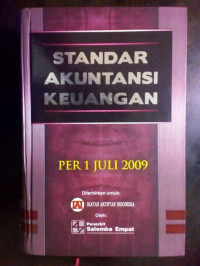 Standar Akuntansi Keuangan; Per 1 Juli 2009