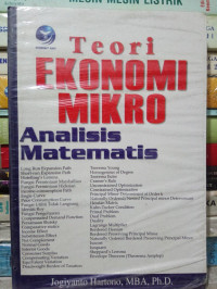 Teori Ekonomi Mikro; Analisis Matematis